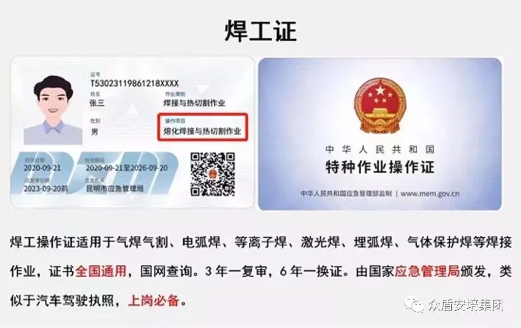 安全学习、技术交流1重大隐患！企业错将人社部门颁发的焊工证当作特种作业操作证，无证上岗！（附：四种证的区别）frc 15da559d85a929906677649a52ff89a3.jpeg